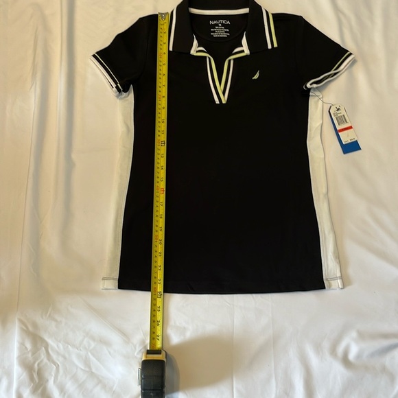 Nautica Women's Black Polo Shirt - Picture 3 of 10